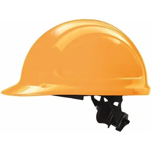 NORTH BY HONEYWELL N10R460000 Front Brim Hard Hat, 4 Point Ratchet Suspension, Hi-Visibility Orange | CD3UZL 49ZZ16