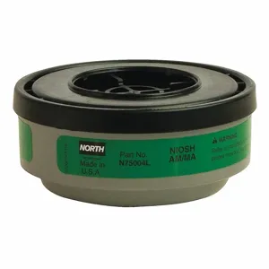 NORTH BY HONEYWELL N75004L Cartridge, Ammonia/Methylamine, Green Color, Threaded, 1 Pair | CH9UPF 16M240