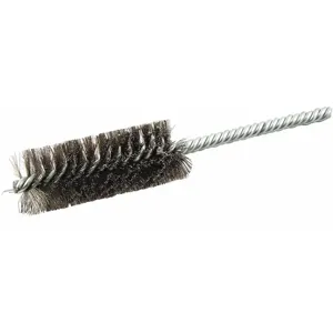 NORTON ABRASIVES 66252838850 3/4 Inch Power Tube Brush, Double Shank, 3/8 Inch Brush, 5 Inch Overall Length | CD2JBK 416N74