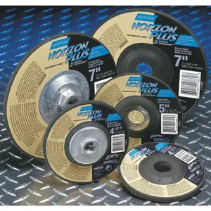 NORTON ABRASIVES 66252843330 Ceramic Depressed Center Wheels, 5/8 Inch -11 Arbor, 12, 225 Max. RPM | CD2HDV 1PYC2