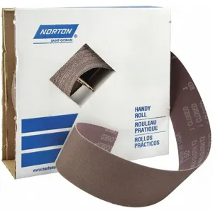 NORTON ABRASIVES 66261058714 Utility Cloth Roll, Coarse, Aluminium Oxide, 150 Feet L x 2 Inch W, 40 Grit | CD3LUQ 436F38