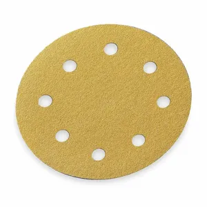 NORTON ABRASIVES 07660749157 Hook-and-Loop Sanding Disc, 5 Inch, 100 Grit, Aluminum Oxide, 8 Hole, Coated, 4Pk | CJ2LLP 2RVC3