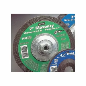 NORTON ABRASIVES 07660775942 Depressed Center Wheel, Silicon Carbide, 7 Inch Wheel Dia, 5/8-11 Inch Hole Size | CH9ZJR 6A078