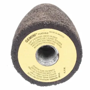 NORTON ABRASIVES 66253349752 Grinding Cone, 1 Inch Cone Dia., 3 Inch Cone Length, 3/8-24 Inch Hole Size, 10Pk | CJ2JJQ 33GN35