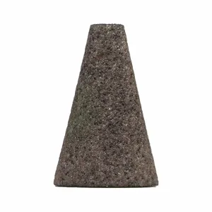 NORTON ABRASIVES 61463615722 Square Tip Grinding Cone, 2 Inch Dia., 3 Inch Length, Aluminum Oxide | CJ3MTP 1PYL8