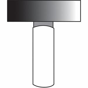 NORTON ABRASIVES 61463624564 Verglaster Schleifstift, 1 Zoll Durchmesser, mittel, Aluminiumoxid, Körnung 60 | CJ3TKF 2D896