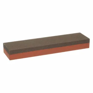 NORTON ABRASIVES 61463685565 Combination Grit Sharpening Stone, Coarse/Fine, 8 Inch Length, Orange/Brown | CH9WQX 6A437