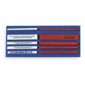 NORTON ABRASIVES 61463686840 Abrasive Sharpening File Kit, Aluminum Oxide, Fine/Ultra Fine | CH9NEL 4B124