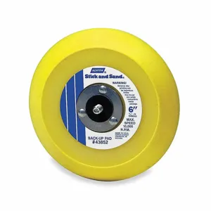 NORTON ABRASIVES 63642506141 Disc Backup Pad, 6 Inch Dia., Threaded ShaFt. Length, 15000 RPM Max. Speed, Medium | CJ2AFC 6A024