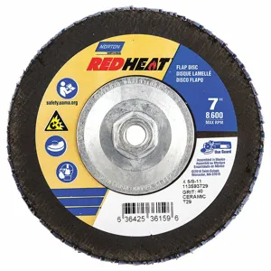 NORTON ABRASIVES 63642536159 Flap Disc 7 Inch x 40 Grit 5/8-11 | AB7RWW 23Z635