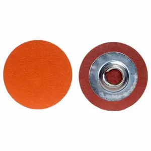 NORTON ABRASIVES 63642595447 Quick-Change Disc, Ts, 1 1/2 Inch Dia, Ceramic, 60 Grit, 2-Ply Wt Polyester | CT4DYE 804J95