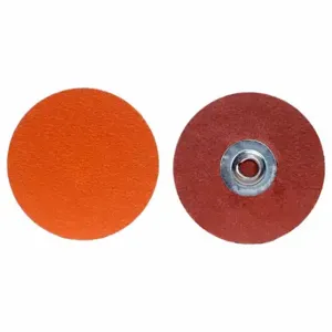 NORTON ABRASIVES 63642595463 Quick-Change Disc, Ts, 3 Inch Dia, Ceramic, 60 Grit, 2-Ply Wt Polyester | CT4DYU 804JA0