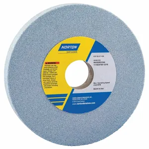 NORTON ABRASIVES 66252803344 Straight Grinding Wheel, 6 Inch Dia., 1 1/4 Inch Hole Size, Ceramic, 5Pk | CJ3NWQ 1PTC5