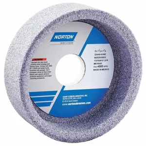 NORTON ABRASIVES 66252830832 Straight Cup Grinding Wheel, 5 Inch Dia., 1 1/2 Inch Thickness, Aluminum Oxide, 5Pk | CJ3NHQ 1CUL8