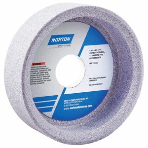 NORTON ABRASIVES 66252830838 Straight Cup Grinding Wheel, 5 Inch Dia., 1 1/2 Inch Thickness, Aluminum Oxide, 5Pk | CJ3NHX 1CUL9