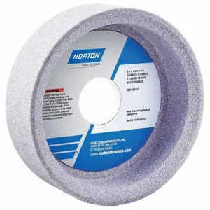 NORTON ABRASIVES 66252830838 Straight Cup Grinding Wheel, 5 Inch Dia., 1 1/2 Inch Thickness, Aluminum Oxide, 5Pk | CJ3NHX 1CUL9