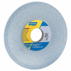 NORTON ABRASIVES 66252836574 Dish Grinding Wheel, Ceramic, 6 Inch Dia., 1/2 Inch Thickness, 5Pk | CJ2AGK 1CUV1