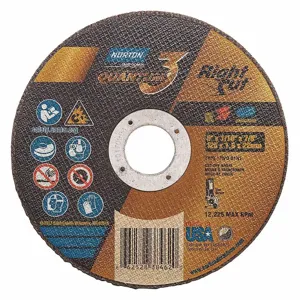 NORTON ABRASIVES 66252838462 Abrasive Cut-Off Wheel, 5 Inch Wheel Dia., Ceramic, 7/8 Inch Hole Size | CH9NBW 54YL94