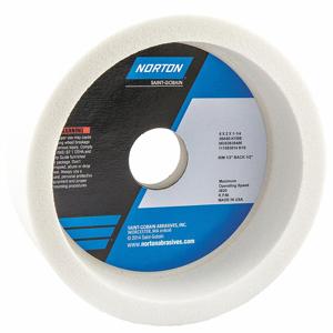 NORTON ABRASIVES 66252838486 Straight Cup Grinding Wheel, 6 Inch Dia., 2 Inch Thickness, Aluminum Oxide, 5Pk | CJ3NHW 1CUR1