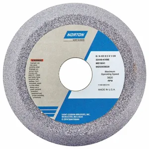 NORTON ABRASIVES 66252838528 Flaring Cup Grinding Wheel, 6 Inch Wheel Dia., 2 Inch Thick, Aluminum Oxide, 5Pk | CJ2FGR 1CUR7