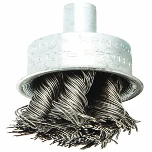 NORTON ABRASIVES 66252838879 3/4 Inch Knotted Wire End Brush, 1/4 Inch Shank, 0.014 Inch Wire Dia. | CD2JAQ 416N38