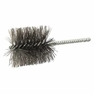 NORTON ABRASIVES 66252838929 Double Spiral Tube Brush, Single Shank, 2 Inch Brush Dia., 5 Inch Brush Length | CJ2APT 416M75