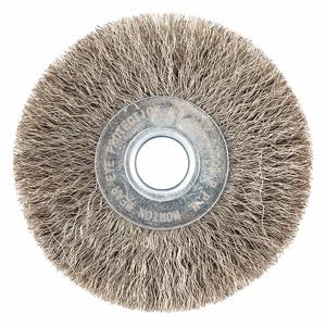 NORTON ABRASIVES 66252838960 Wire Wheel Brush, 3 Inch Brush Dia., 0.005 Inch Wire Dia., Stainless Steel | CJ3VGL 416M36