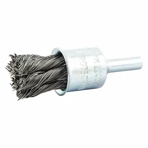 NORTON ABRASIVES 66252839056 End Brush, 3/4 Inch Dia., 1/4 Inch Abrasive Shank Size, 0.014 Inch Wire Dia. | CJ2CNL 483N89