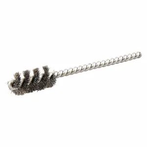 NORTON ABRASIVES 66252839063 Single Spiral Tube Brush, Round Shank, 0.5 Inch Brush Dia. | CJ3JJM 483N95