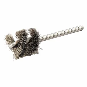 NORTON ABRASIVES 66252839066 Single Spiral Tube Brush, Round Shank, 1 Inch Brush Dia. | CJ3JJU 483P04