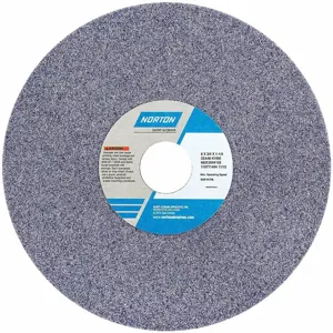 NORTON ABRASIVES 66253044165 Straight Grinding Wheel, 8 Inch Dia., 1 1/4 Inch Hole Size, Type 1, 5Pk | CJ3NNK 1CUA8