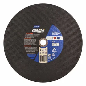 NORTON ABRASIVES 66253306627 CutOff Wheel Gemini 14 x7/64 x1 4365rpm | AH2DZU 25UA10