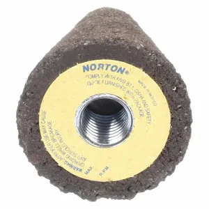 NORTON ABRASIVES 66253344384 Grinding Cone with Round Tip 2 Inch Diameter 20 Grit ZA | AH2GNA 26ZX14