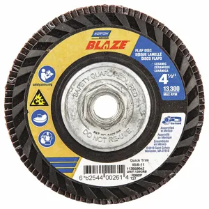 NORTON ABRASIVES 66254400261 Flap Disc 4 1/2 Inch x 120 G 5/8-11 | AB7RZR 23Z708