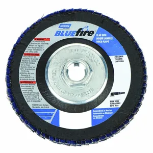 NORTON ABRASIVES 66254461165 Flap Disc 4 1/2 Inch x 36 Grit 5/8-11 | AB7RTQ 23Z557