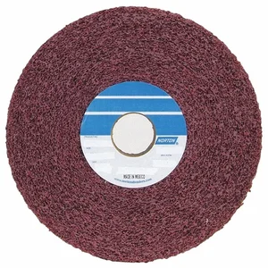 NORTON ABRASIVES 66261007212 Convolute Wheel, 2 Inch Width, Aluminum Oxide, 5 Inch Arbor Hole, Medium | CH9XRZ 1VXG5