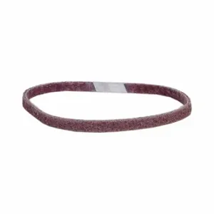 NORTON ABRASIVES 66261012524 Sanding Belt, 1/4 Inch W X 18 Inch L, Aluminum Oxide, Medium, Y Wt Polyester Backing | CT4EQD 804J80