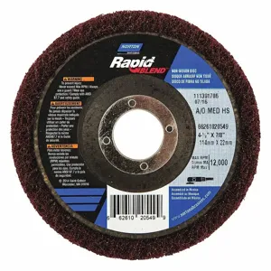 NORTON ABRASIVES 66261020549 Depressed Center Wheel, Aluminum Oxide, 4 1/2 Inch Wheel Dia, 7/8 Inch Hole Size | CH9ZHR 2KNE1