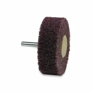 NORTON ABRASIVES 66261051716 Mounted Flap Wheel, Medium, Non-Woven, 2 Inch Size, 1/4 Inch Shank Size, Straight | CJ2WGR 2D449