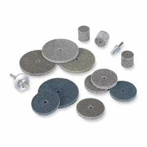 NORTON ABRASIVES 66261058854 Unitized Wheel, 1/4 Inch Width, 1/4 Inch Mounting Size, Silicon Carbide, Very Fine | CJ3RMA 2D509