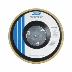 NORTON ABRASIVES 66261059304 Disc Backup Pad, 4 Inch Dia., Threaded Arbor Hole, 13000 RPM Max. Speed | CJ2AFG 2D511