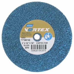 NORTON ABRASIVES 66261080267 Bond Non Woven Wheel, 3 Inch Dia x 1/2 Inch W, 1/4 Inch Arbor Hole, Aluminum Oxide, Fine | CT4FBZ 804KH5