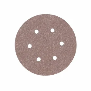 NORTON ABRASIVES 66261131590 Hook-and-Loop Sanding Disc, 6 Inch, 400 Grit, Aluminum Oxide, 6 Hole, Coated, 100Pk | CJ2LKM 1EDY9