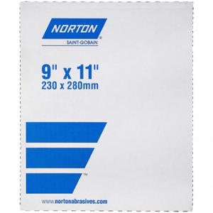 NORTON ABRASIVES 66261131619 Paper, 9 Inch Width x 11 Inch Length, Aluminum Oxide | CT4DUJ 804JM9