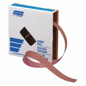 NORTON ABRASIVES 66261134298 Utility Cloth Roll, 30 Feet L x 1 Inch W, 80 Grit | CD3WTN 436G13