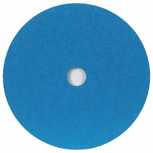 NORTON ABRASIVES 66261138601 Fiber Disc, 5 Inch Dia., 60 Abrasive Grit, Coarse, Fiber, Blue, 25Pk | CJ2DVY 1YEN2