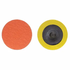 NORTON ABRASIVES 66261162314 Quick Change Disc, 1 1/2 Inch Dia., 80 Grit, Coarse, Ceramic, Coated, R980, 100Pk | CJ3CLN 1PYH1