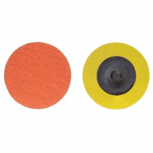 NORTON ABRASIVES 66261162320 Quick Change Disc, 2 Inch Dia., 50 Grit, Coarse, Ceramic, Coated, Type 3, 25Pk | CJ3CNP 1PYH5