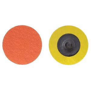 NORTON ABRASIVES 66261162322 Quick Change Disc, 2 Inch Dia., 60 Grit, Coarse, Ceramic, Coated, Type 3, 25Pk | CJ3CLE 1PYH7