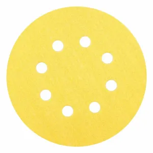 NORTON ABRASIVES 66261183916 Hook And Loop Sanding Disc, 5 Inch Size, 80 Grit, Aluminum Oxide, Paper, 8 Hole, 50Pk | CJ2LGN 783RF6